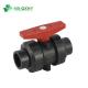 ISO9001 Certified NB-QXHY UPVC Industrial Plastic Double Union Ball Valve with EPDM