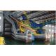 The  chameleon inflatable bouncy castle with slide inflatable dinasour amusement park