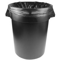 Black Bathroom Plastic Garbage Bags Customized Size Star Sealed Bottom