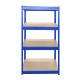 175kg 4 Tier Heavy Duty Boltless Racking System Unit Boltless Garage Storage Shelf  Shelving 180x80x40cm Gs Sgs Tuv