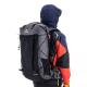 Black ODM Waterproof Hiking Backpack 65 Litre Mountain Climbing Backpack Outdoor
