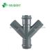 Customizable Wall Thickness PVC Pipe Fitting Plastic 4 Way Tee Lateral Cross Pn10