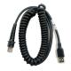 Coiled USB To Rj50 Cable , Datalogic Scanner Cable For Gd4130 Gd4110