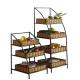 4 Layers Wooden Fruit Vegetable Display Rack Stand for Store Display Regular Size