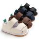 Summer 2019 hot PU Leather Rubber sole 0-2 years prewalker baby sandals leather boy