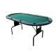 82 Inches Folding Poker Table , Durable Poker Card Table With Leather Edging