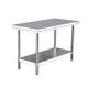 Hotel Buffet Food Equipment Stainless Steel Kitchen Work Table 1.2/1.5/1.8/2.0M Length