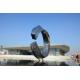 ODM Stainless Steel Abstract Sculpture Mirror SS Circular Tube Connecting Sculpture