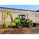 Construction machinery turbocharged engine 100hp 6.5 ton loader backhoe in green