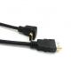 90 Degree Angled Gold Connector 2.0V 4K 60Hz HDMI Cable 1.5m For Multimedia