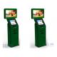 Ticket Dispenser Dual Screen Kiosk With Barcode Scanner Self Service Terminal