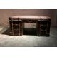 classic old style antique fabric writing desk furniture