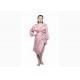 Pink Color Home Ladies Satin Pyjamas Night Dresses Sleepwear Two Pcs Design