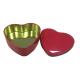 Red Heart Shaped Tin Containers For Storing Valentine'S Day Treats Or Gifts Packing