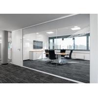 Frameless Glass Partition Wall  System Soundproof Double Glass Partition with aluminum frame
