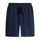 blue Men'S Athletic Clothing 180g Rib Waist French Terry Cotton Shorts with rope