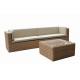 Outdoor furniture rattan luxurary sectional loveseat with coffee table   --YS5746