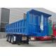 End Side Rear 3 Axle 35 40 Cubic Meter Dump Tipper Trailer with Self-dumping Function