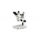 Trioncular Zoom Stereo Microscope With 0.5X/211 mm Auxiliary Objective