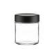 3oz Matte White Glass Jar Cr Lids Flower Packaging Airtight Smell Proof Jars