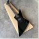 Custom special shape body ESP style electric guitar in black color glossing finish