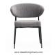 Fabire Upholstery BIFMA Armless Stainless Steel Dining Chairs
