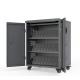 250V 54 Units Ipad Charging Cart On Wheels Galvanized