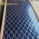 Blue Gold Mixed Color Diamond Pattern Decorative Sheet 4x8 Feet For Counter