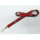 Name Printing Trade Show Lanyards , Polyester Multi Colored Lanyards With Card Holder