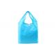 Blue 190T Reusable Shopping Bags That Fold Into Themselves Fold Up Tote