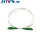 G657A2 LSZH White Fiber Optic Patchcord SM SX 3.0mm SC / APC-SC / APC