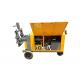 Yellow Hydraulic Mortar Grout Pump Foundation Grout 15Kw Compact