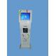 Interactive Self Service Kiosks With Card Reader / Touch Screen For Personal Authentication, Attendance, Change