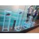 Light Blue Window Display Decorations Acrylic Ice Cube For Displaying Shoes