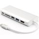 USB Type-C to  Multiport Adapter with Power Delivery - Silver