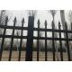 Coated Steel Garden and Park Fence 1200mm x 2400mm stain RAL 6005 color upright 25mmx25mm