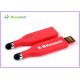 Touch Pen USB Flash Drive , Red High Capacity USB Memory Stick