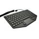 Vehicle Panel Mount Keyboard With Touch Mouse / Red Illumination Waterproof