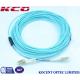 OM3 LC LC Duplex Fiber Optic Patch Cord / Armoured Fibre Optic Cable