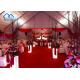 Customized Curved Clear Span Event Tent UV Resistant Fire Retardant