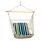Single Cushioned Outdoor Hanging Hammock Swing Chair Soft  Polycotton Comfortable