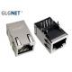 1x1 Port Tab Up Magnetic RJ45 Jack Single Port ISO 9001 ISO 14001 Approve