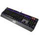 Wired Gaming Keyboard 104 Keys , Mechanical Light Up Keyboard ABS Plastic Material