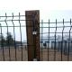 Triangle Bend Wire Mesh Fence Corrosion Resistance With PVC Powder Coating