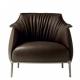 Furniture Designer Furniture Modern Unique Luxury Leather Single Sofa Recliner Lounge Leisure Chair For Hotel