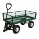 Convenient Poly Pull Dump Green Liner Garden Cart Trolley Wagon for Tools
