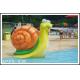 Snail Aqua Play Spray Water Park Equipments 1600mm*750mm For Kids Play
