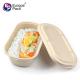 Customized High Quality 100% biodegradable paper pulp takeaway food container lunch box
