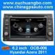 Ouchuangbo S100 Platform Car Radio Stereo GPS Navigation Hyundai Azera 2011 USB WIFI swc
