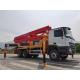 ​140m3/H 50m Boom Concrete Truck Heavy Duty With 4 Boom Section